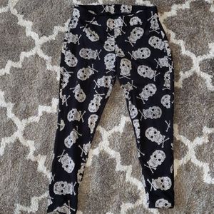 Skull print leggings